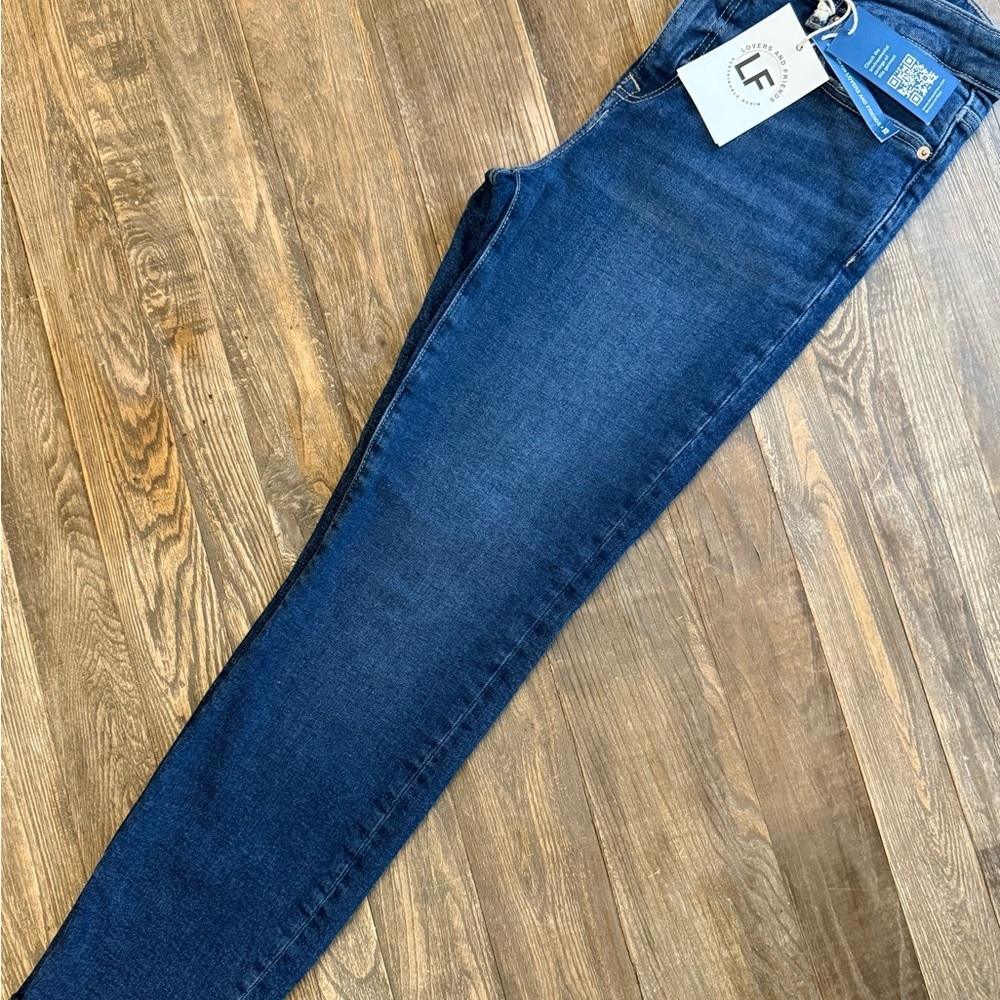 Lovers + Friends Dark Blue Skinny Jeans - Picture 5 of 9